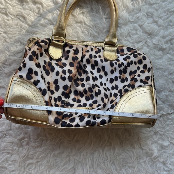 Victoria's Secret Leopard Cheetah Print Gold Purse Shoulder Bag - Picture 11 of 13